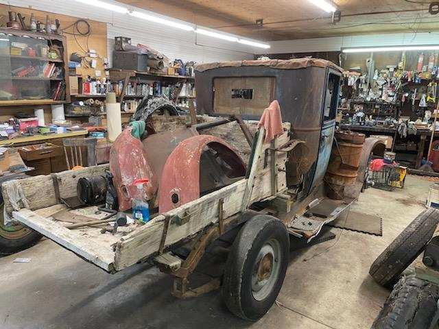 1926 Dodge Truck with 1933 GMC Front Axle - Rear corner view